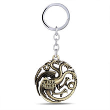 Game of thrones Key Chain A Song of Ice and Fire Key Rings For Gift Chaveiro Car Keychain Jewelry Targaryen Key - Sellweyy