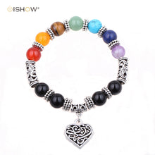 Chakra bracelets for Women Man bracciale uomo tiger eye bracelet natural stone charm bracelet men hombre gift - Sellweyy