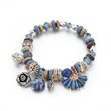 Charm Bracelets & Bangles Crystal Stone Bracelets For Women Elastic Rope Chain Jewelry - Sellweyy