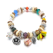 Charm Bracelets & Bangles Crystal Stone Bracelets For Women Elastic Rope Chain Jewelry - Sellweyy