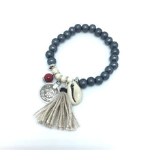Bohemian Shell Charm Bracelet Tassel Glass Beaded Fashion Beach Wood Beads Bracelet For Women - Sellweyy