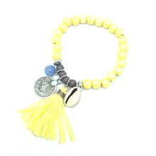 Bohemian Shell Charm Bracelet Tassel Glass Beaded Fashion Beach Wood Beads Bracelet For Women - Sellweyy