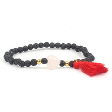 Shinus Bracelet Chakra Bracelets Women Boho Tassel Jewelry Natural Stone Beads Bohemian Handmade Love Heart Meditation Healing - Sellweyy
