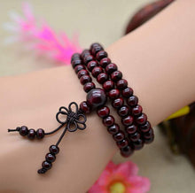 108*8mm Natural Sandalwood Buddhist Buddha Meditation Beads Bracelets For Women Men Jewelry Prayer Bead Mala Rosary Bracelet - Sellweyy