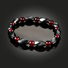 Hematite Bangle with Magnetic Therapy of Beads Elastic Bracelet for Women Jewelry - Sellweyy