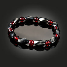 Hematite Bangle with Magnetic Therapy of Beads Elastic Bracelet for Women Jewelry - Sellweyy