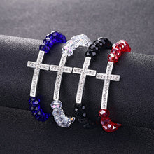 Crystal women's bracelet Charm Colorful Natural stone Crystal Cross bracelets Crystal bracelet for women - Sellweyy