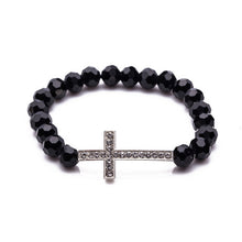 Crystal women's bracelet Charm Colorful Natural stone Crystal Cross bracelets Crystal bracelet for women - Sellweyy