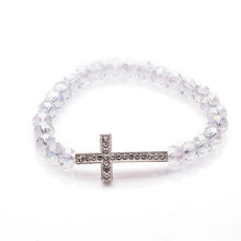 Crystal women's bracelet Charm Colorful Natural stone Crystal Cross bracelets Crystal bracelet for women - Sellweyy