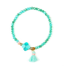 Charm Bracelet Natural Stone Of leave With Cotton Tasse Crystal Armbanden Voor Vrouwen - Sellweyy