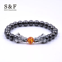 Buddha Bracelet Men Bracelets For Women Pulseira Masculina Dragon Bileklik Pulseira 8mm Stone - Sellweyy