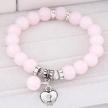 Heart Pendant Wrap Charm Bracelets & Bangles for Women Pulsera Mujer Fashion Bead Strand Bracelet - Sellweyy