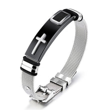 Modyle 2017 New Gold-Color Cross Bracelet For Men Women Stainless Steel Cool Men Jewelry Gifts - Sellweyy