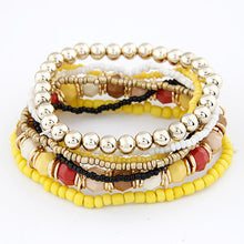 Bohemian Fashion Jewelry MutiLayer Beads Bracelets & Bangles for Women Elastic Strand - Sellweyy