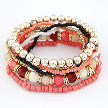 Bohemian Fashion Jewelry MutiLayer Beads Bracelets & Bangles for Women Elastic Strand - Sellweyy