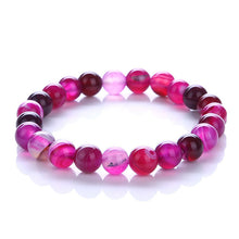 Purple Bracelet Chakra Yoga Beads Volcanic Stone 8mm Natural Stone Beads Bracelets For Women - Sellweyy