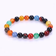 Purple Bracelet Chakra Yoga Beads Volcanic Stone 8mm Natural Stone Beads Bracelets For Women - Sellweyy