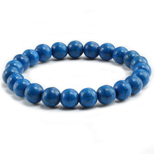 Natural Turquoises Stone Bracelet Homme Femme Charms 8MM Men Strand Beads Yoga Bracelets - Sellweyy
