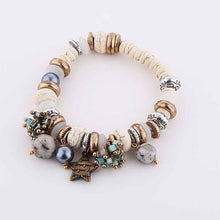 Stone Crystal Pearl Metal Beads Bracelets and Bangles Vintage Ethnic Jewelry Boho Bracelet - Sellweyy