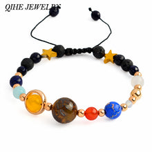 Beaded bracelet Solar system bracelet Galaxy Space jewelry Bracelet for men women - Sellweyy