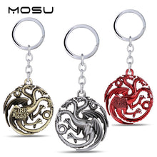 Game of thrones Key Chain A Song of Ice and Fire Key Rings For Gift Chaveiro Car Keychain Jewelry Targaryen Key - Sellweyy
